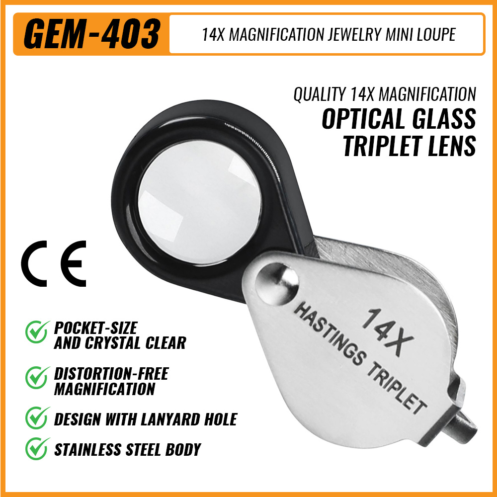 Eye Piece Magnifier - 14x gem loop lupa jóias lupa