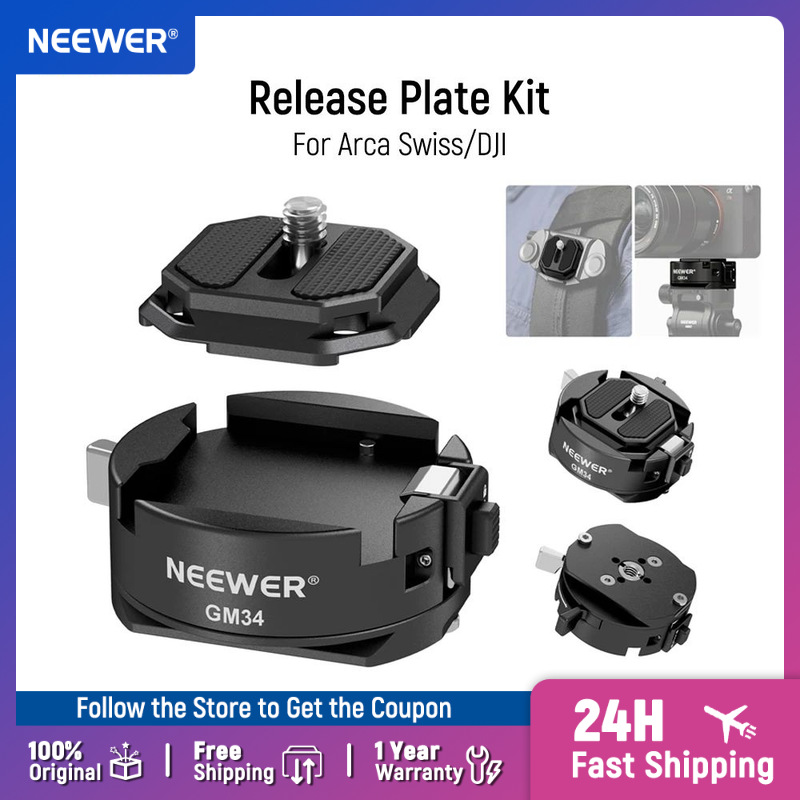 Peak Design Clip - Neewer GM47 Kit de placa de
