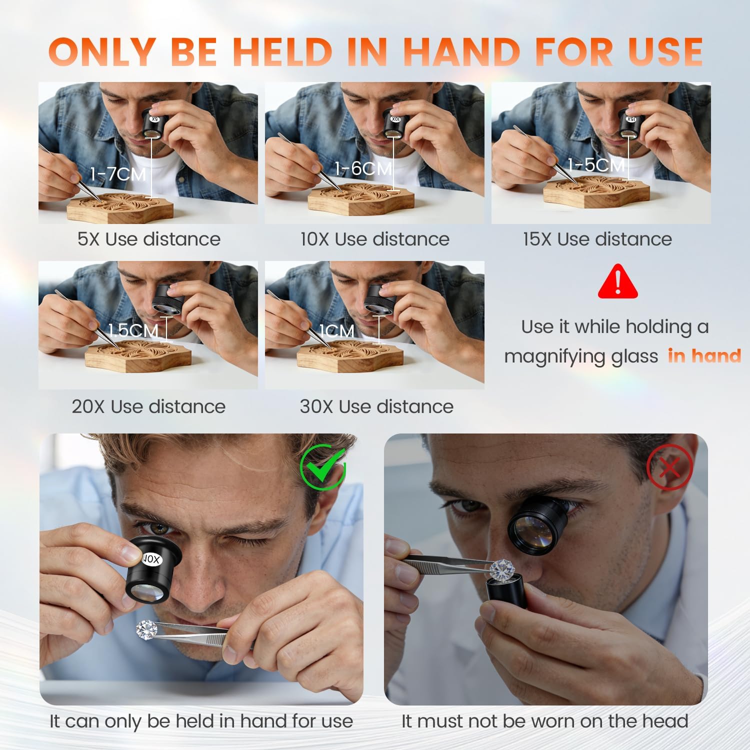 Conjunto de 5 Lentes de Aument - Eye Piece Magnifier avaliação e preço