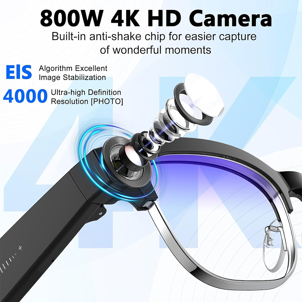 Óculos Inteligentes 4K com IA, - Photography With Ai avaliação e preço