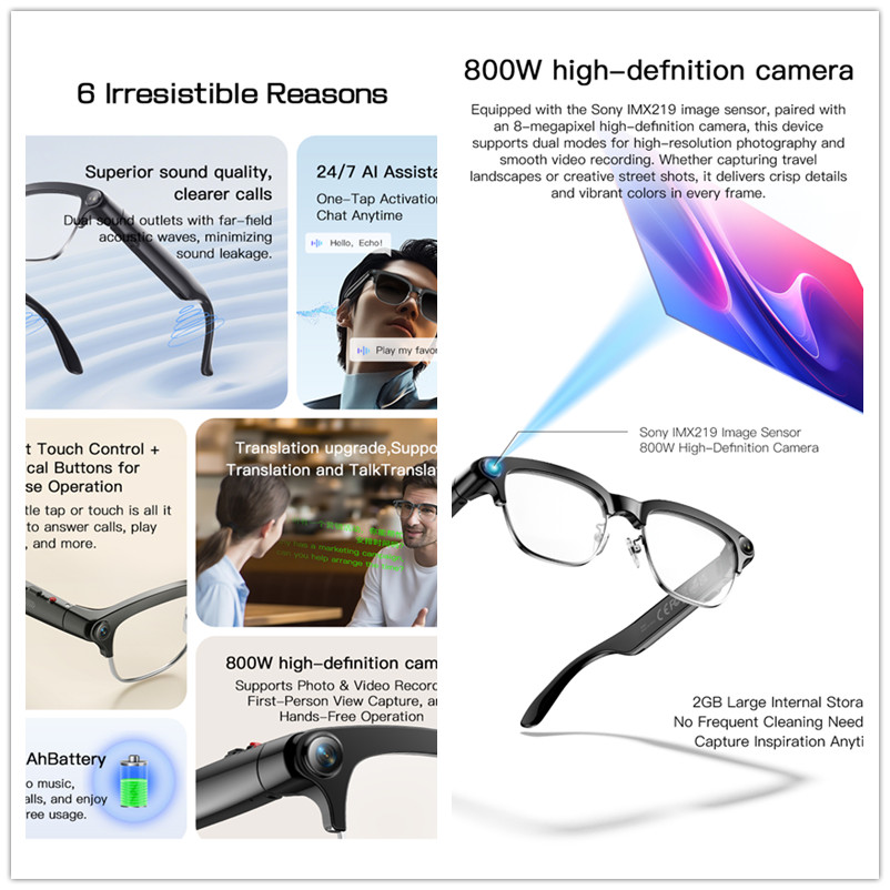 Novos Óculos Inteligentes 2026 - Photography With Ai avaliação e preço