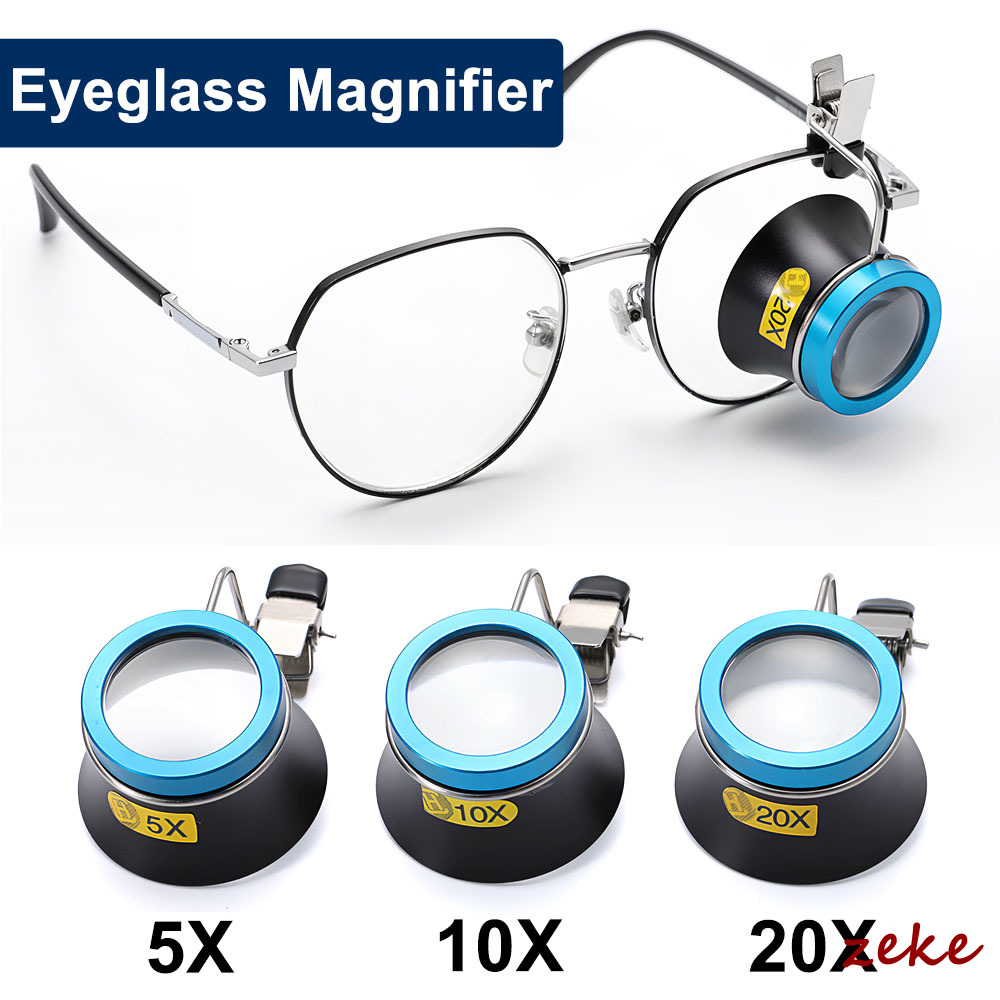 5x 10x 20x lupa de óculos clip - Eye Piece Magnifier avaliação e preço