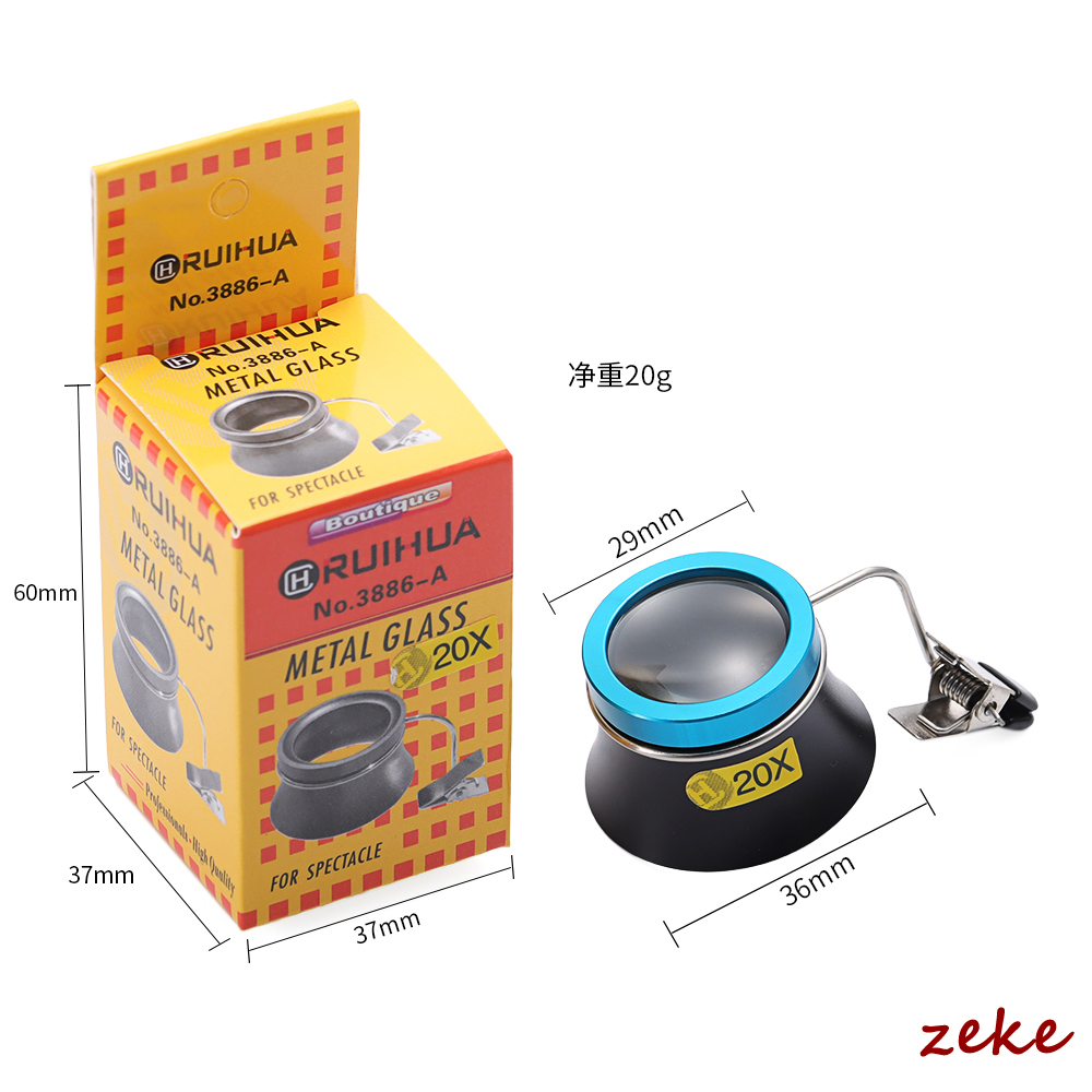 5x 10x 20x lupa de óculos clip - Eye Piece Magnifier avaliação e preço